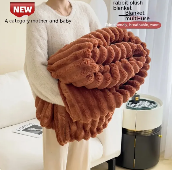 Soft Wind Bubble Velvet Blanket - My Store