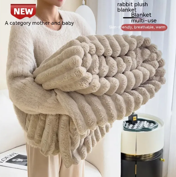 Soft Wind Bubble Velvet Blanket - My Store