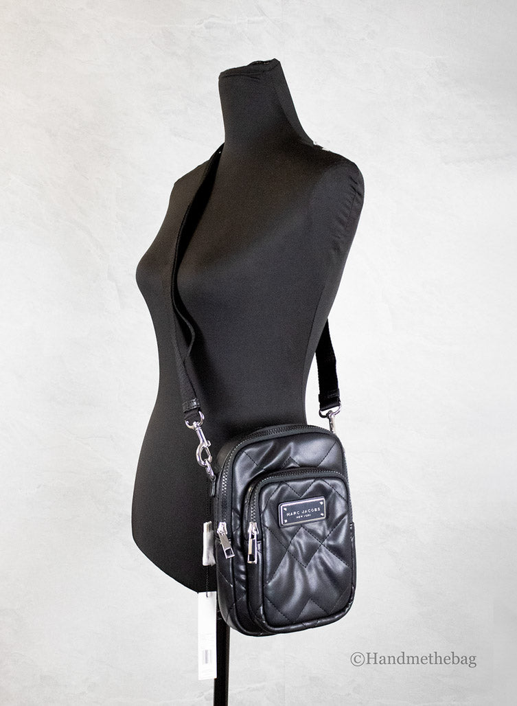 Marc Jacobs Pillow Small Black Quilted Leather Crossbody Bag - My Store