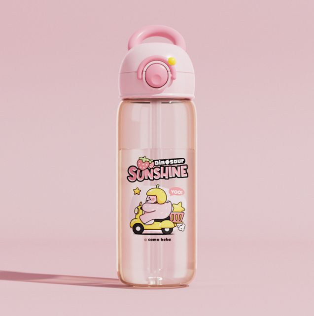 Children's Whale Cartoon Diving Fountain Water Bottle - Tritan Leakproof Sippy Cup (Various Sizes & Colors) - My Store