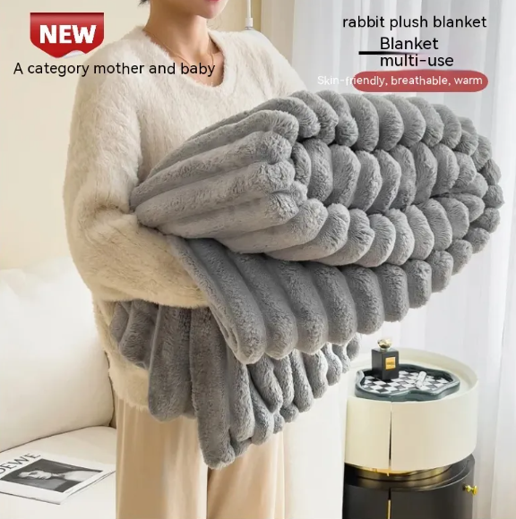 Soft Wind Bubble Velvet Blanket - My Store