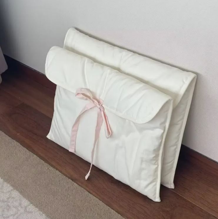 Women's Ballet Style Bow Quilted Computer Bag - My Store